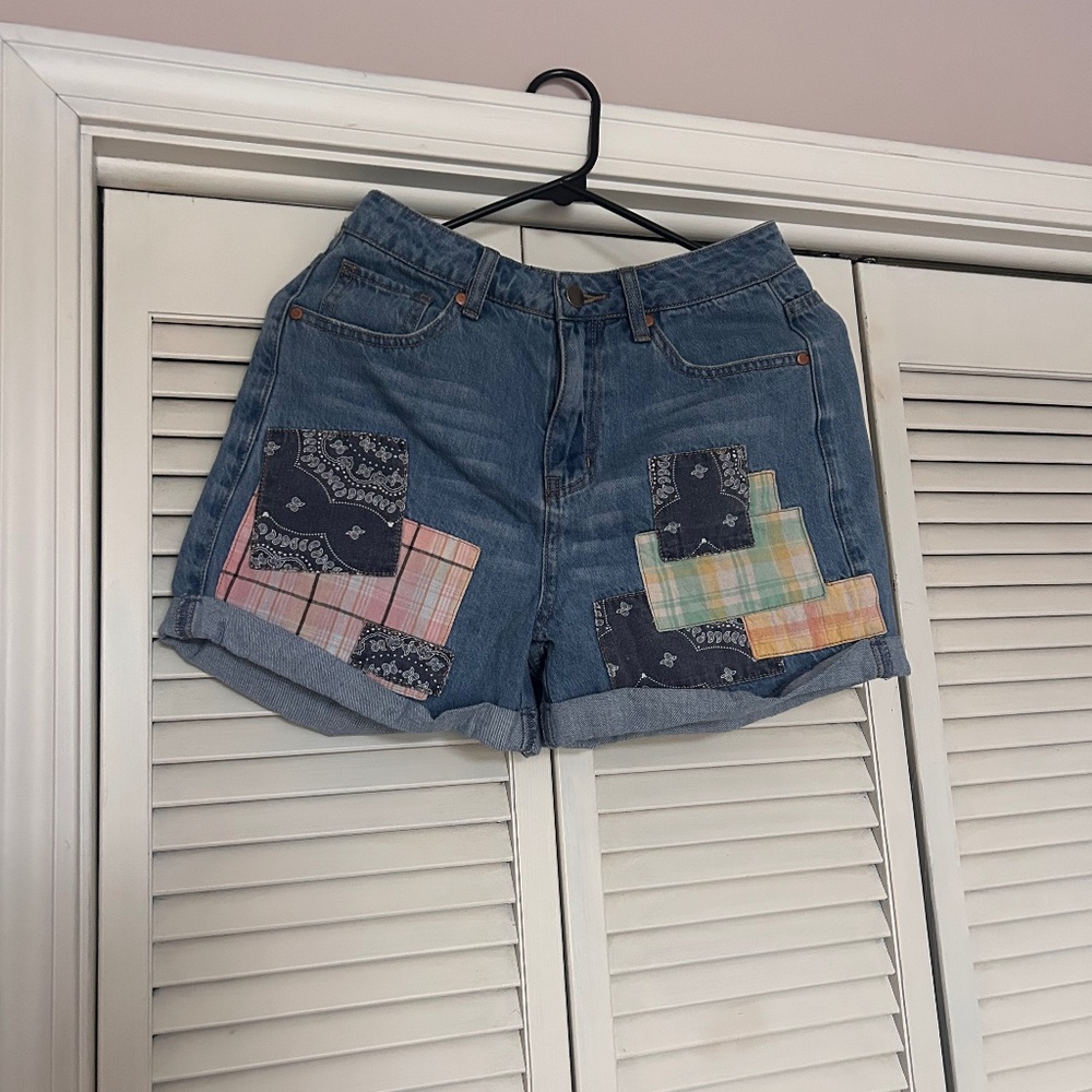 Easel Patchwork Shorts